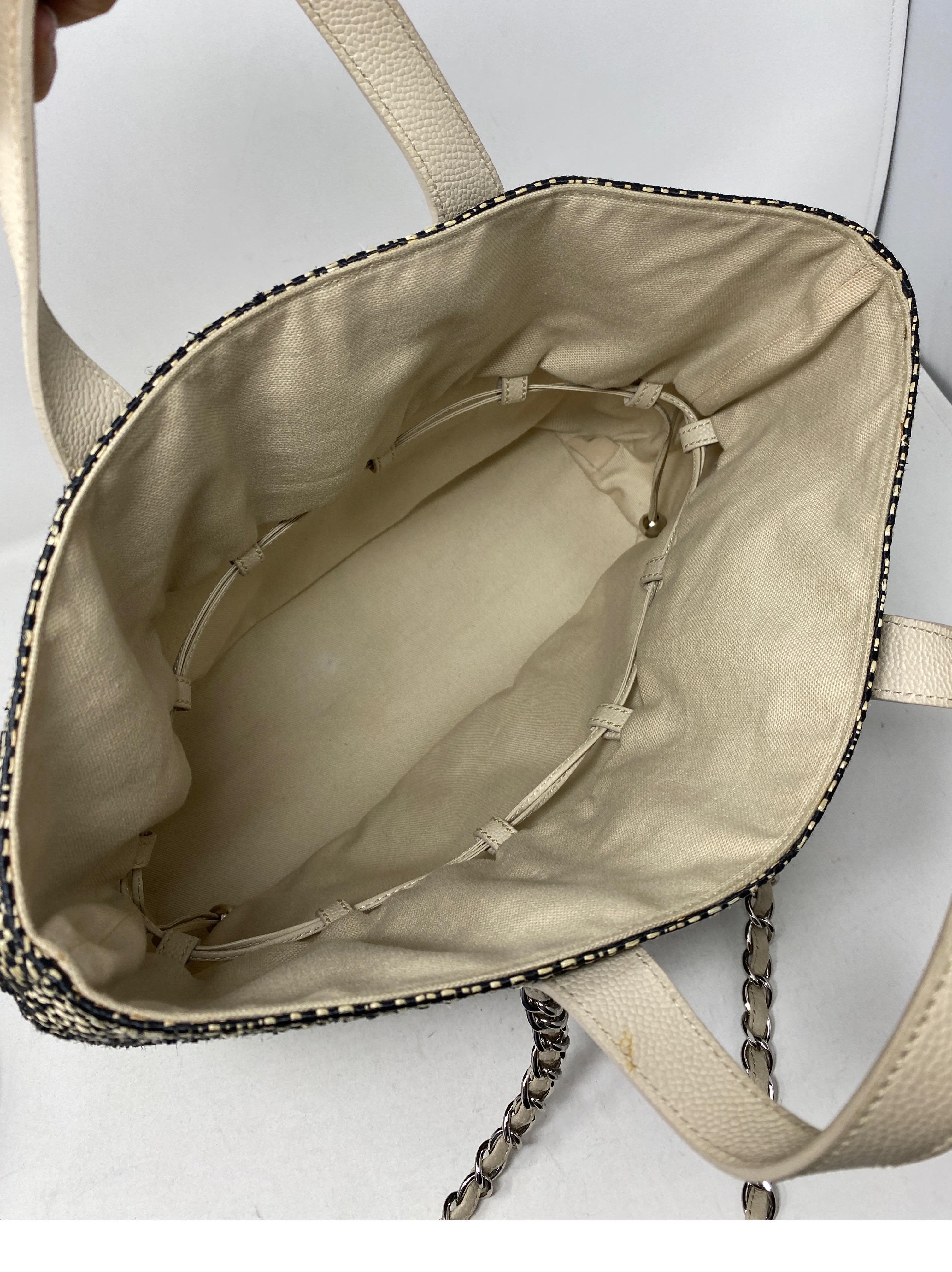 Chanel Tweed Cotton Tote Bag  1