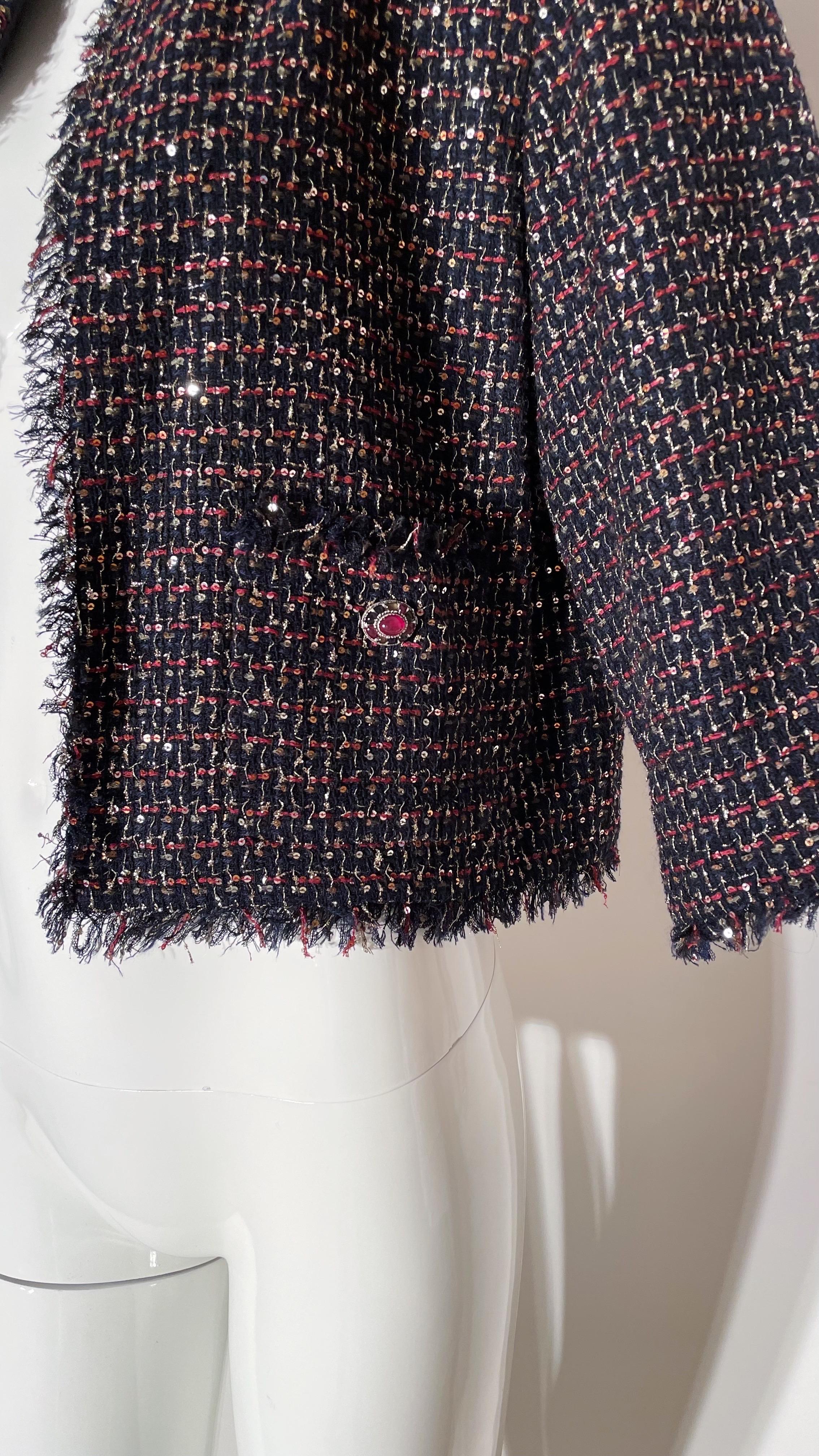 Chanel Tweed Cropped Bolero Jacket In Excellent Condition In Los Angeles, CA