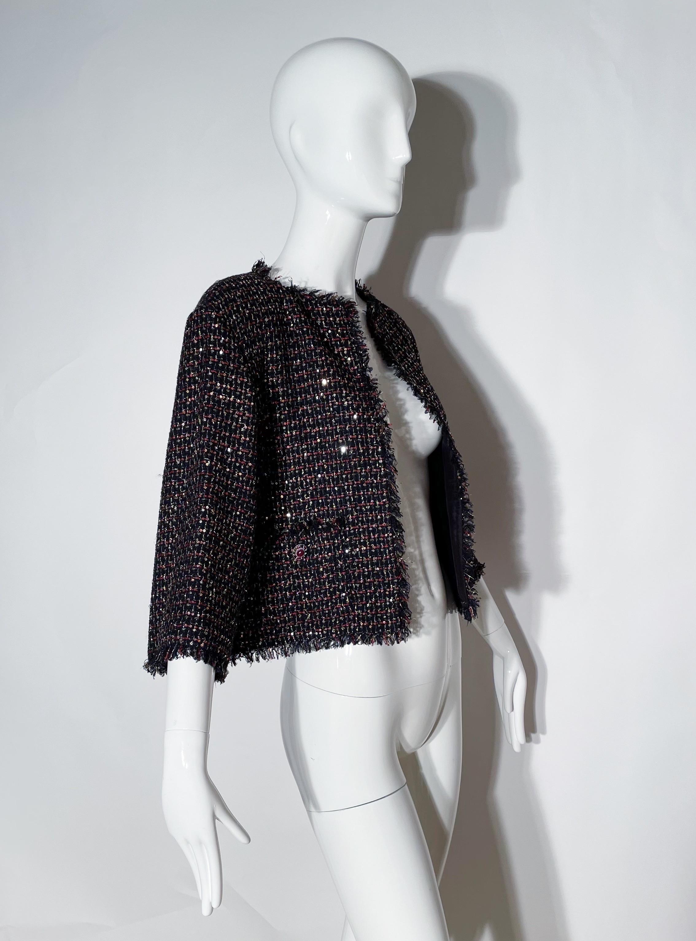 Women's Chanel Tweed Cropped Bolero Jacket
