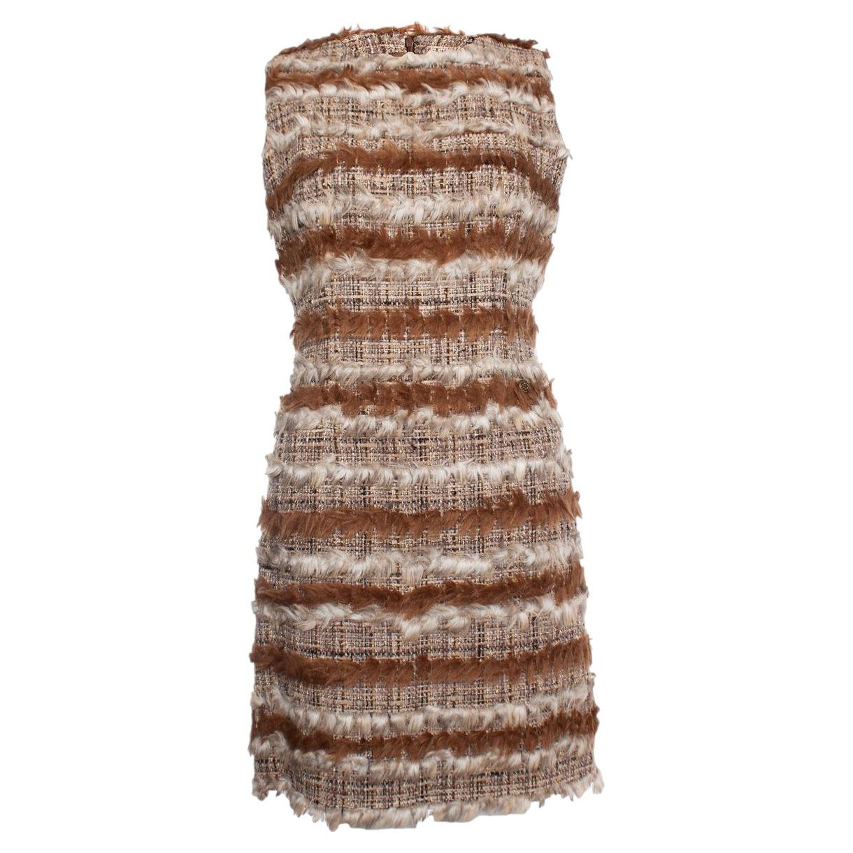 Chanel, tweed dress with goat hair