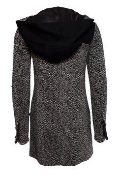 Chanel, tweed hooded monty coat.