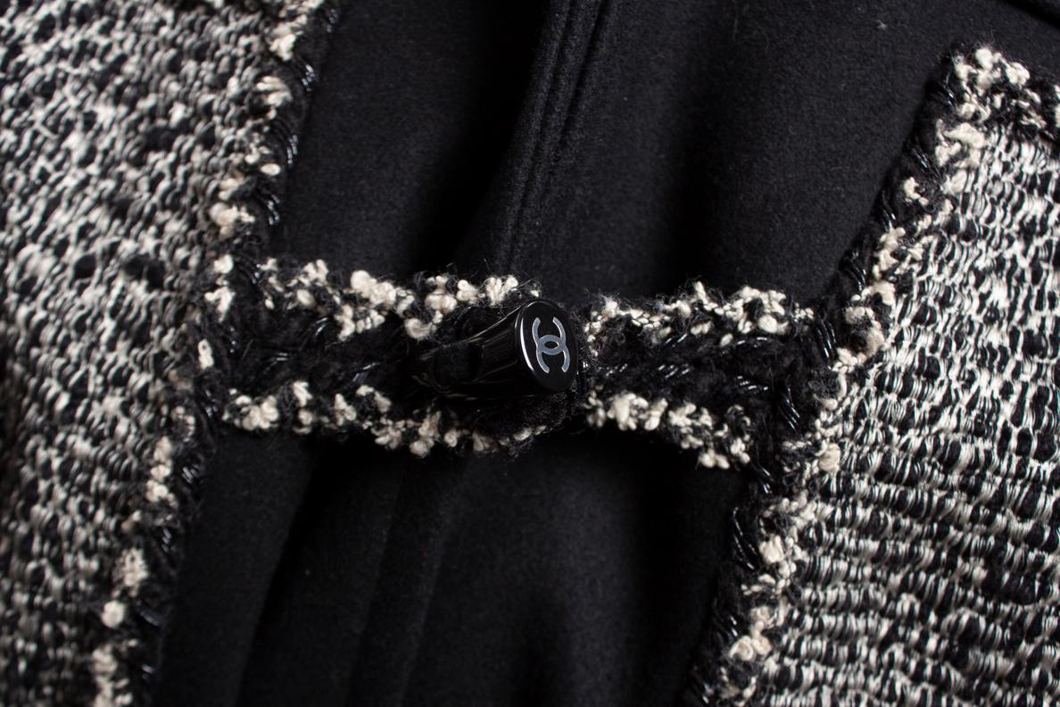 Women's Chanel, tweed hooded monty coat. For Sale