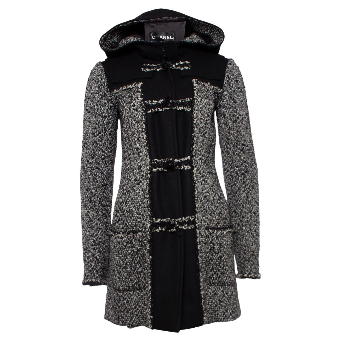 Chanel, tweed hooded monty coat. For Sale
