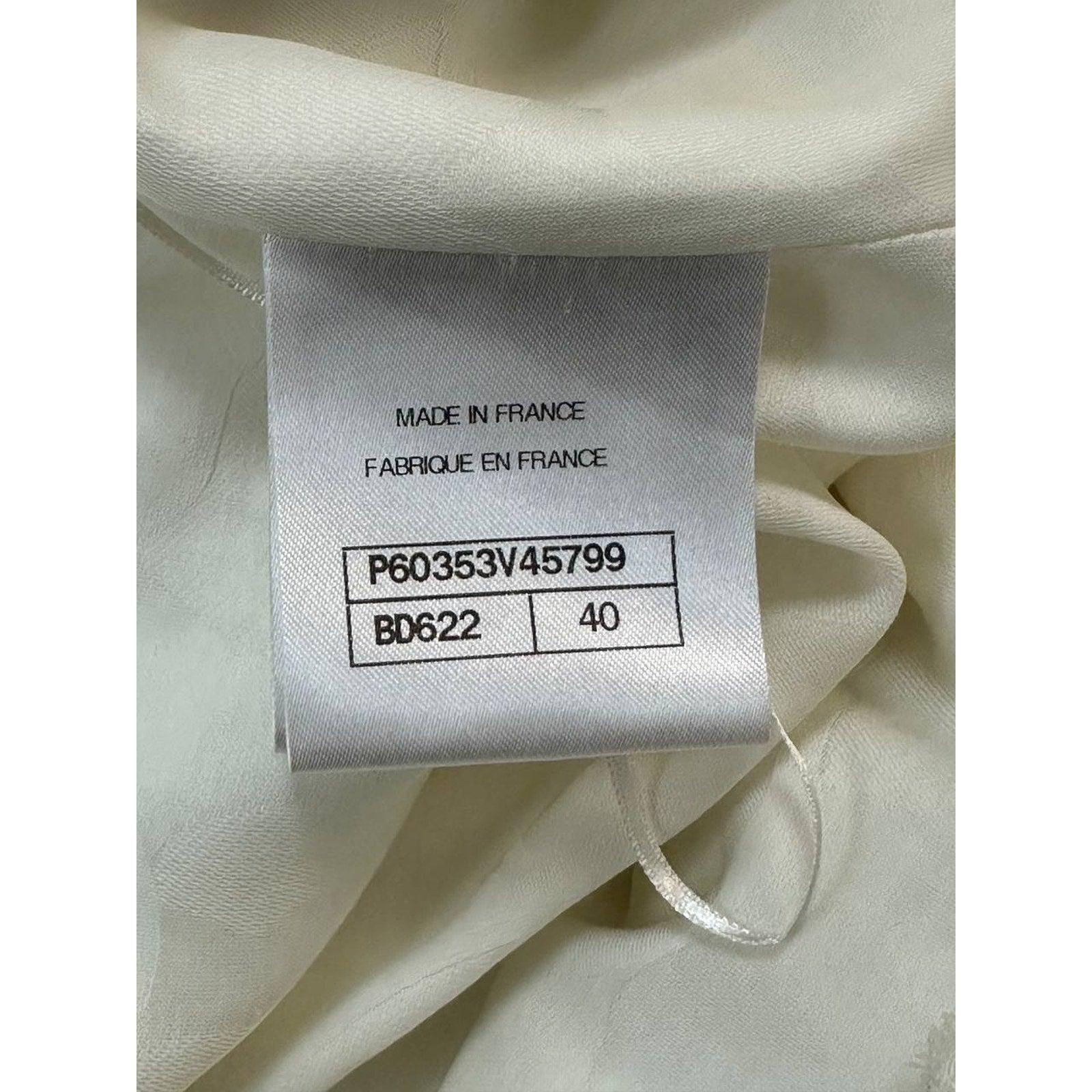 Chanel Tweed Elfenbein Mini-Rock Sz.40 Damen im Angebot