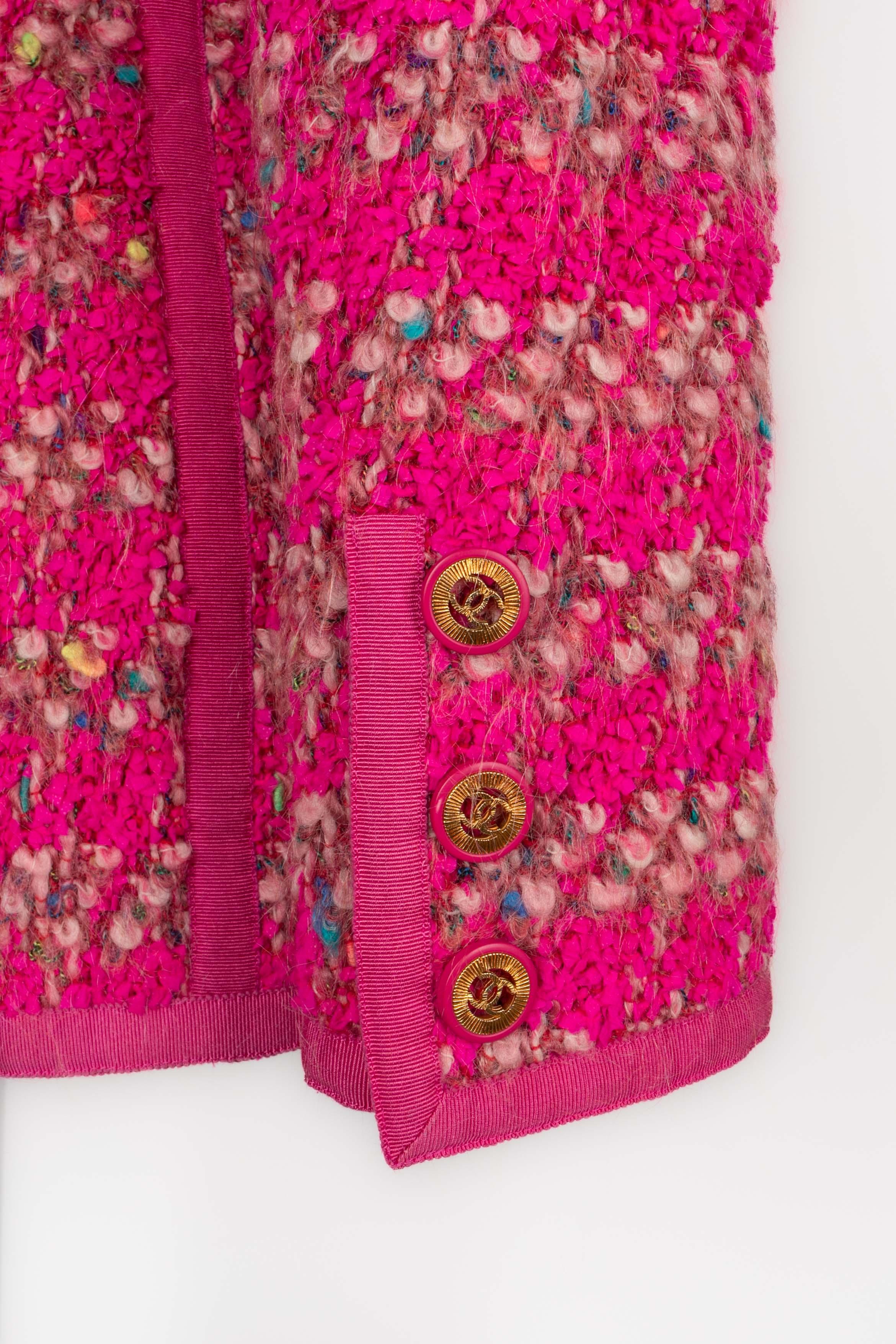 Chanel tweed jacket 1991 For Sale 2