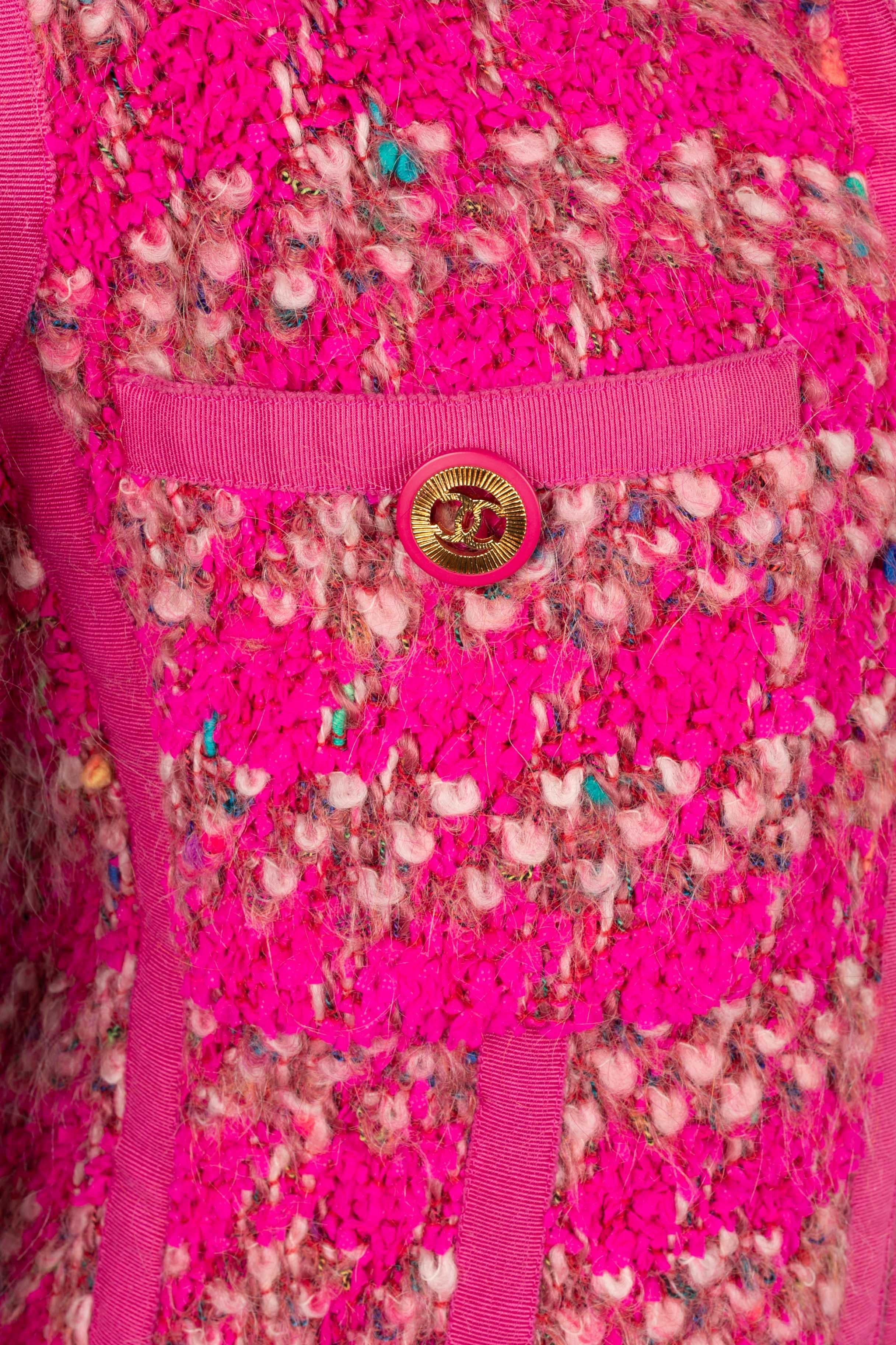 Chanel tweed jacket 1991 For Sale 3