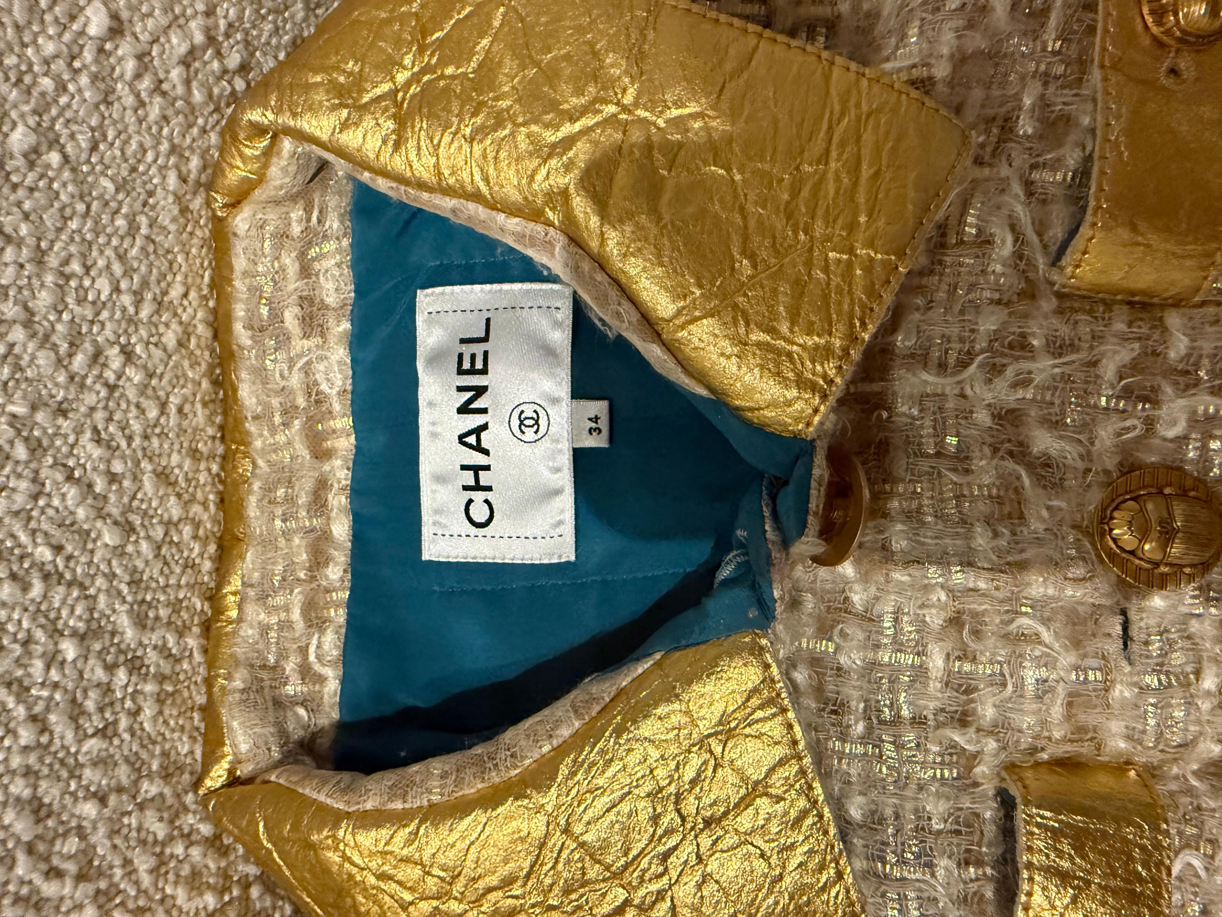 Chanel tweed jacket 2019 PARIS/EGYPT COLLECTION im Zustand „Hervorragend“ im Angebot in London, England