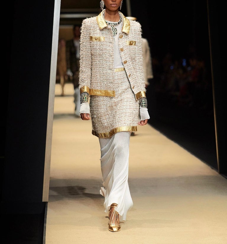 Runway Tweed Jacket 2019 Chanel New Iconic Runway 2019 Fall Tweed