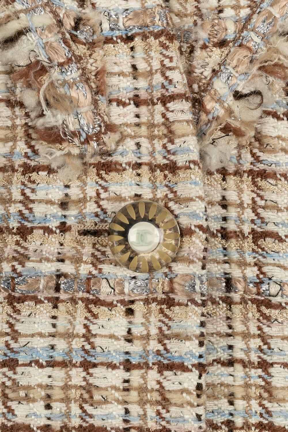 Chanel - Ensemble veste et jupe en tweed en vente 5