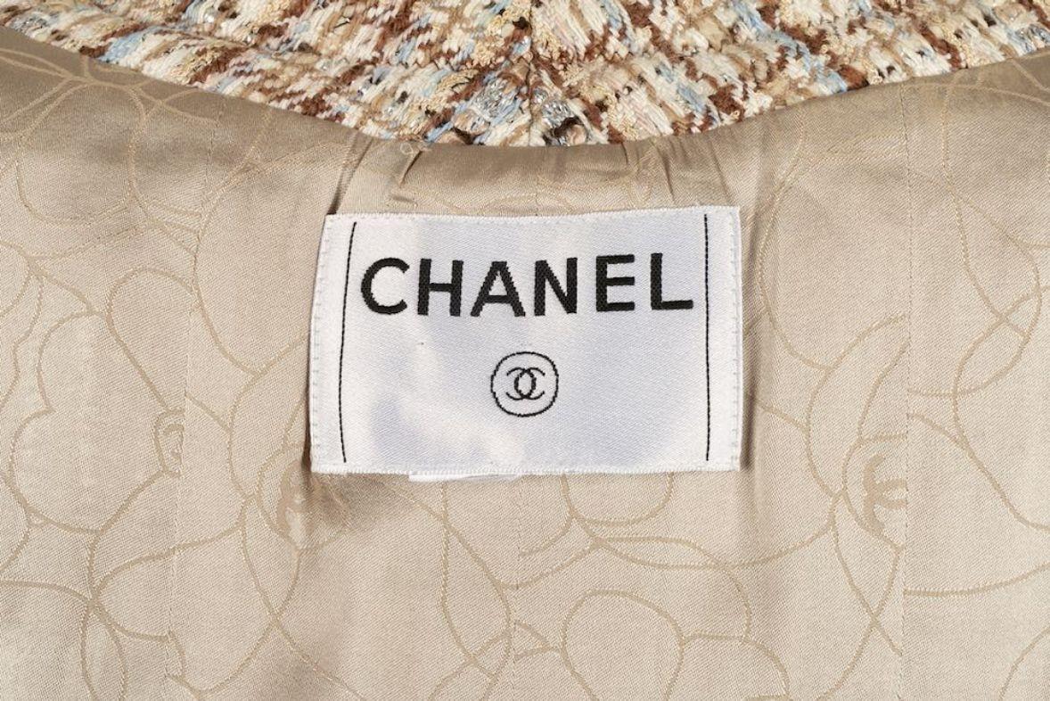 Chanel Tweed Jacket and Skirt Set For Sale 10