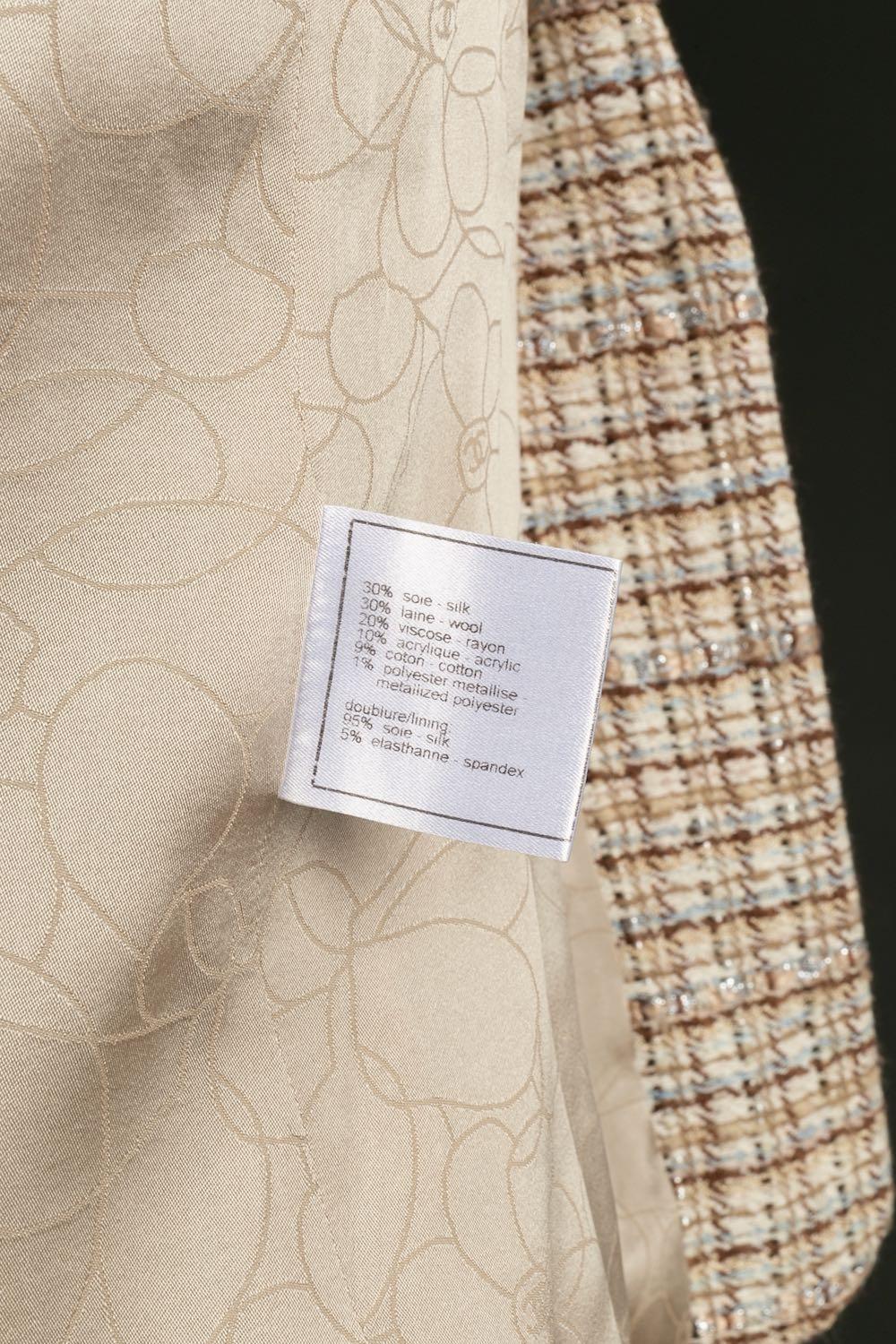 Chanel - Ensemble veste et jupe en tweed en vente 14