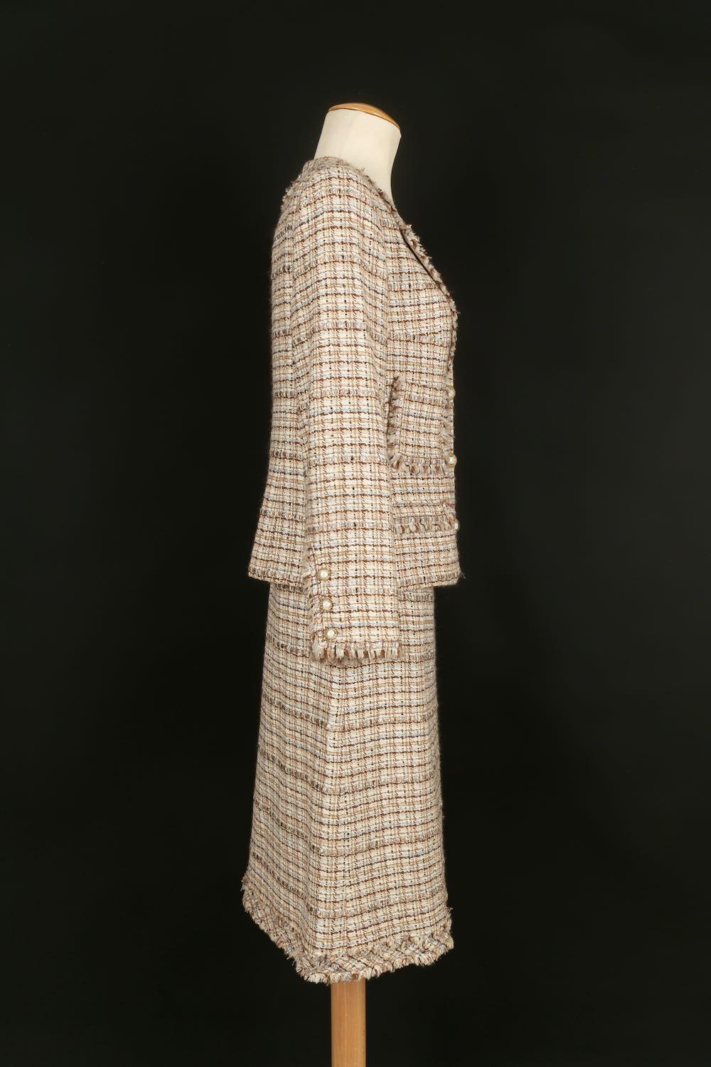 Chanel - Ensemble veste et jupe en tweed Excellent état - En vente à SAINT-OUEN-SUR-SEINE, FR
