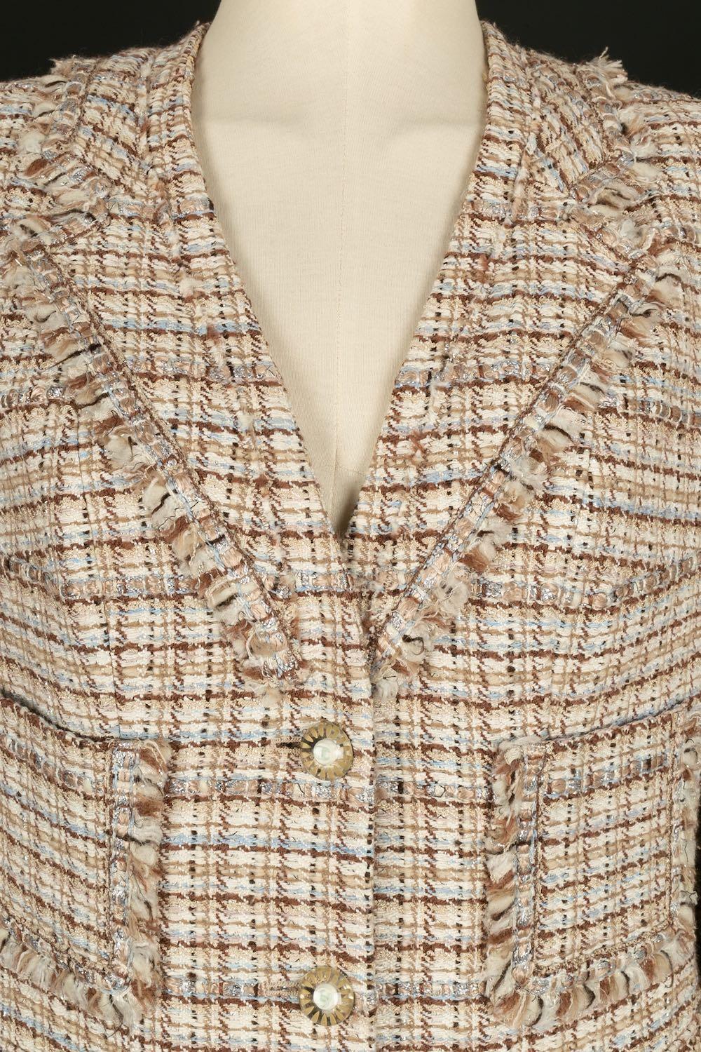 Chanel - Ensemble veste et jupe en tweed en vente 2