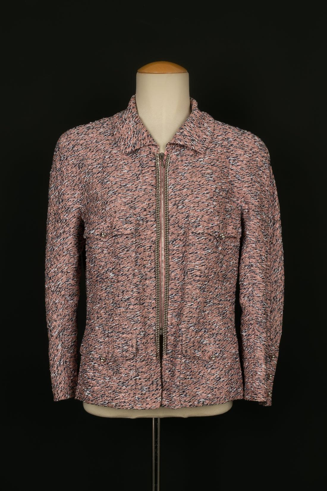 Chanel Tweed Jacket and Skirt Suit Set Marrón en venta