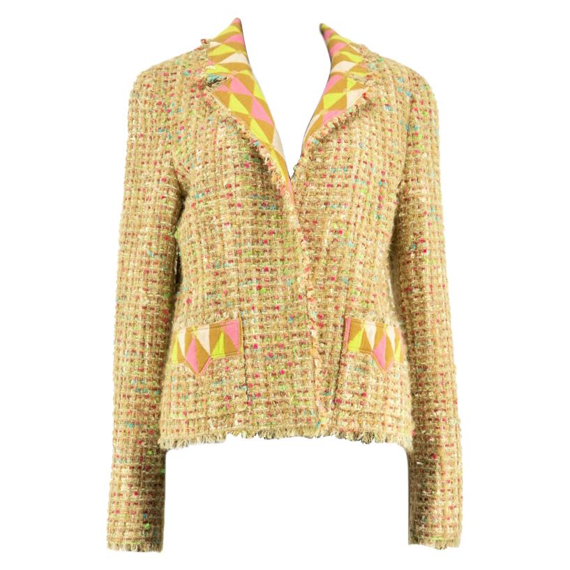 Chanel Yellow Tweed Jacket Size 38 — Socialite Auctions