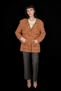 Chanel tweed jacket by Karl Lagerfeld Fall 1998