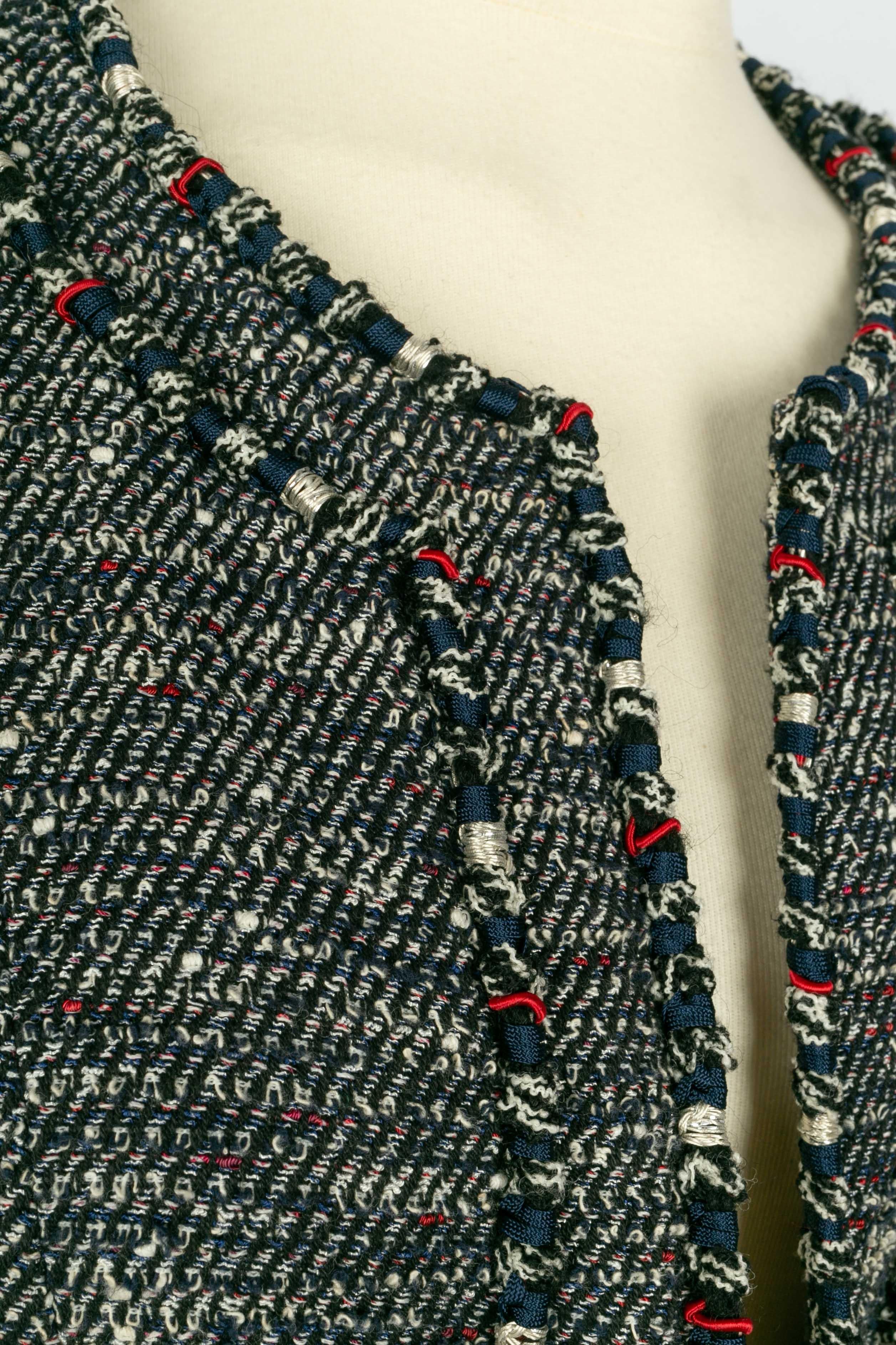 Chanel tweed jacket en vente 5