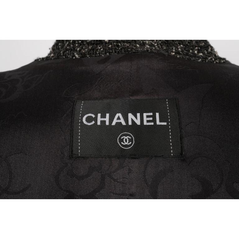 Chanel Tweed-Jacke aus Tweed im Angebot 8