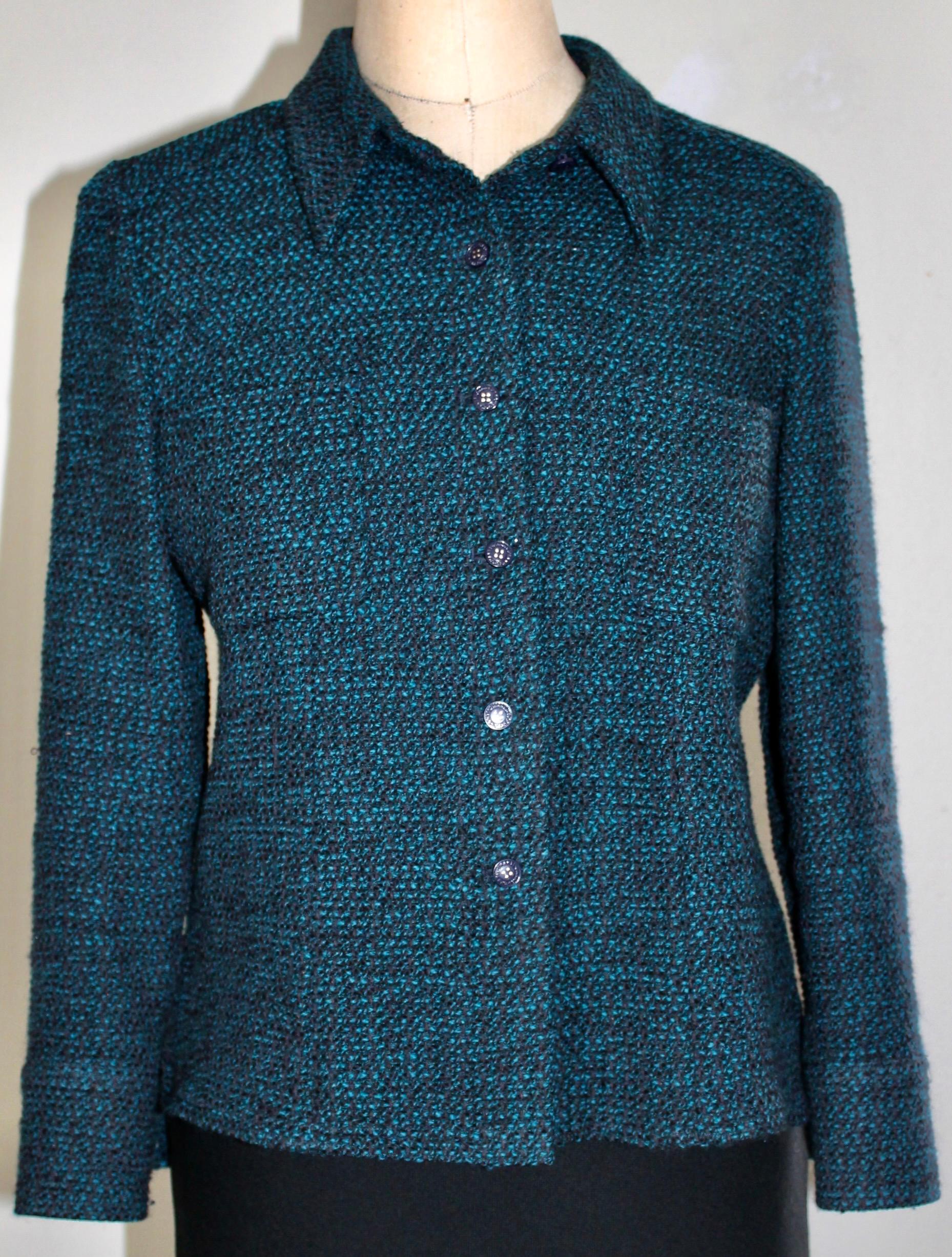 Chanel Tweed Jacket In Good Condition For Sale In Sharon, CT