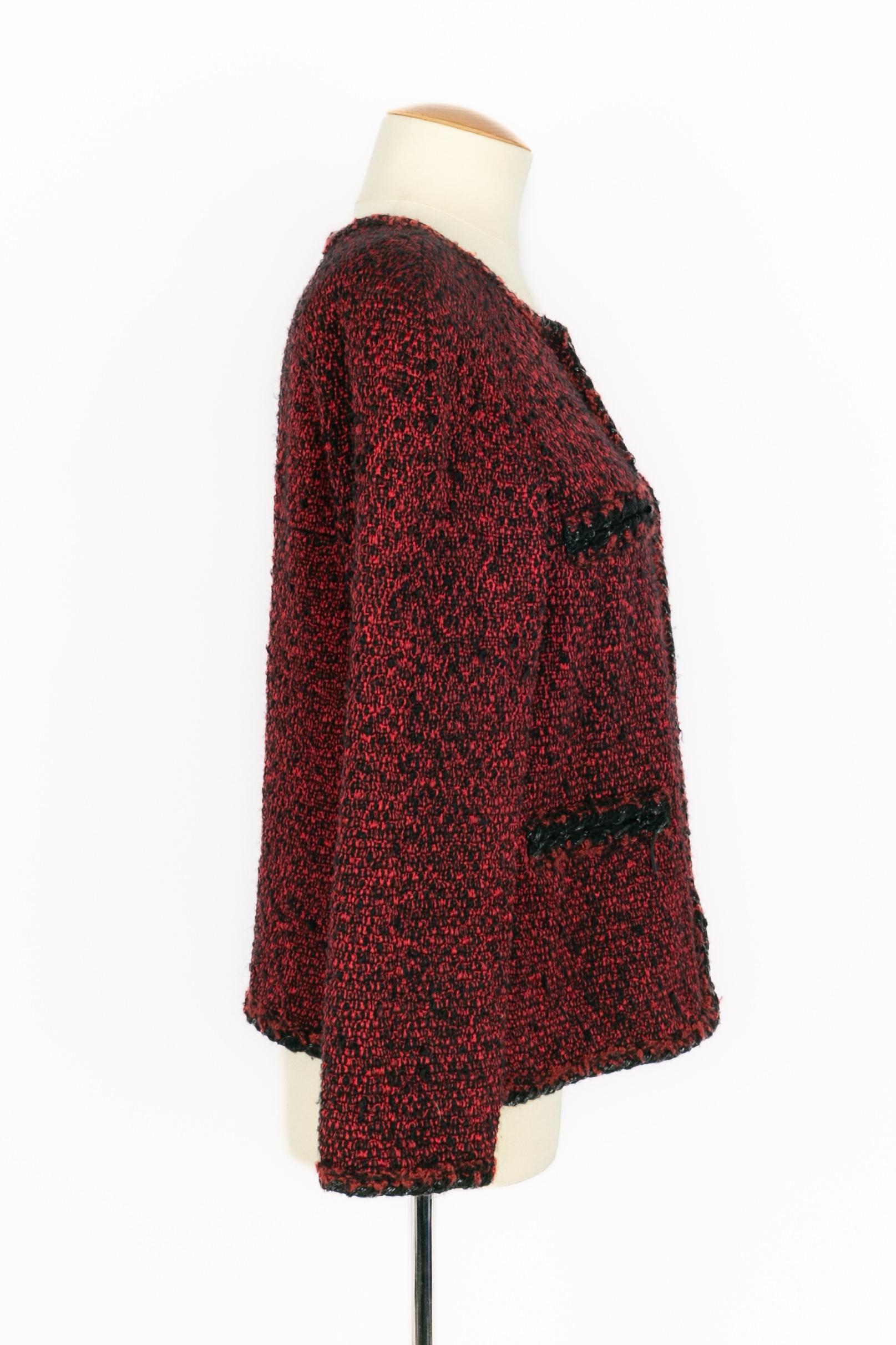 Brown Chanel tweed jacket For Sale