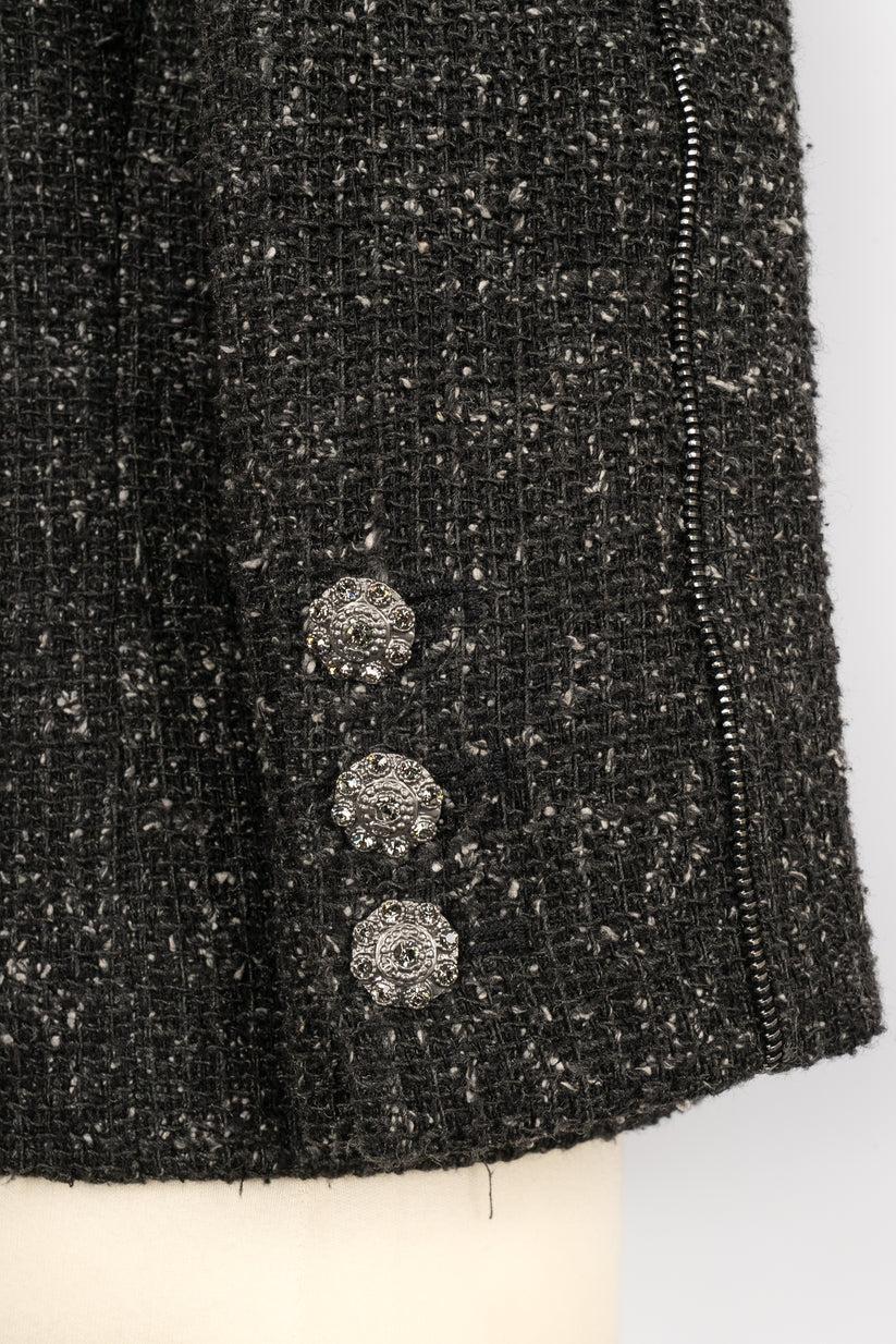 Chanel Tweed-Jacke aus Tweed im Angebot 2