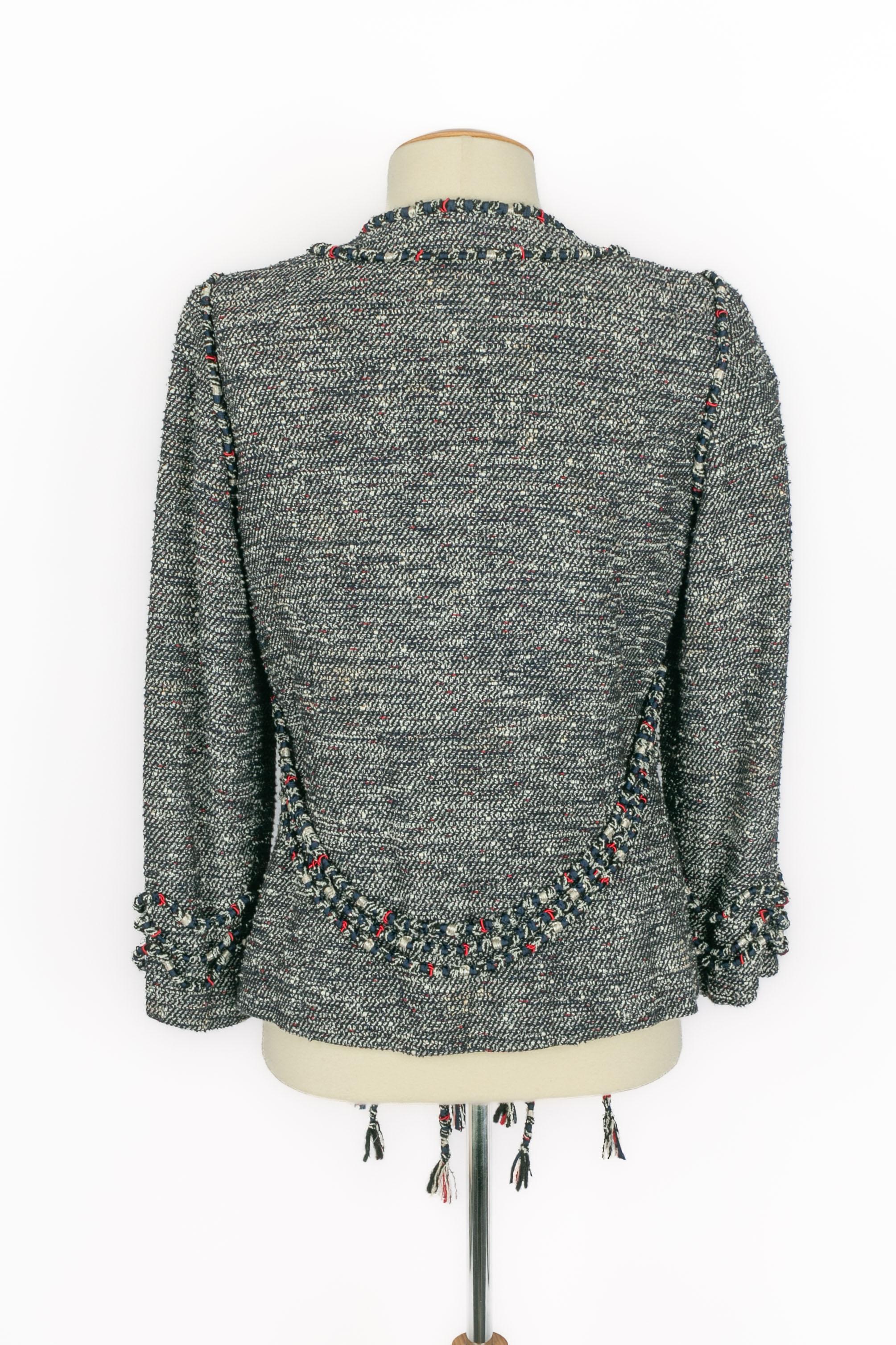 Chanel tweed jacket en vente 1