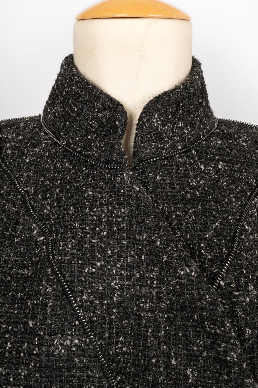 Chanel Tweed-Jacke aus Tweed im Angebot 3