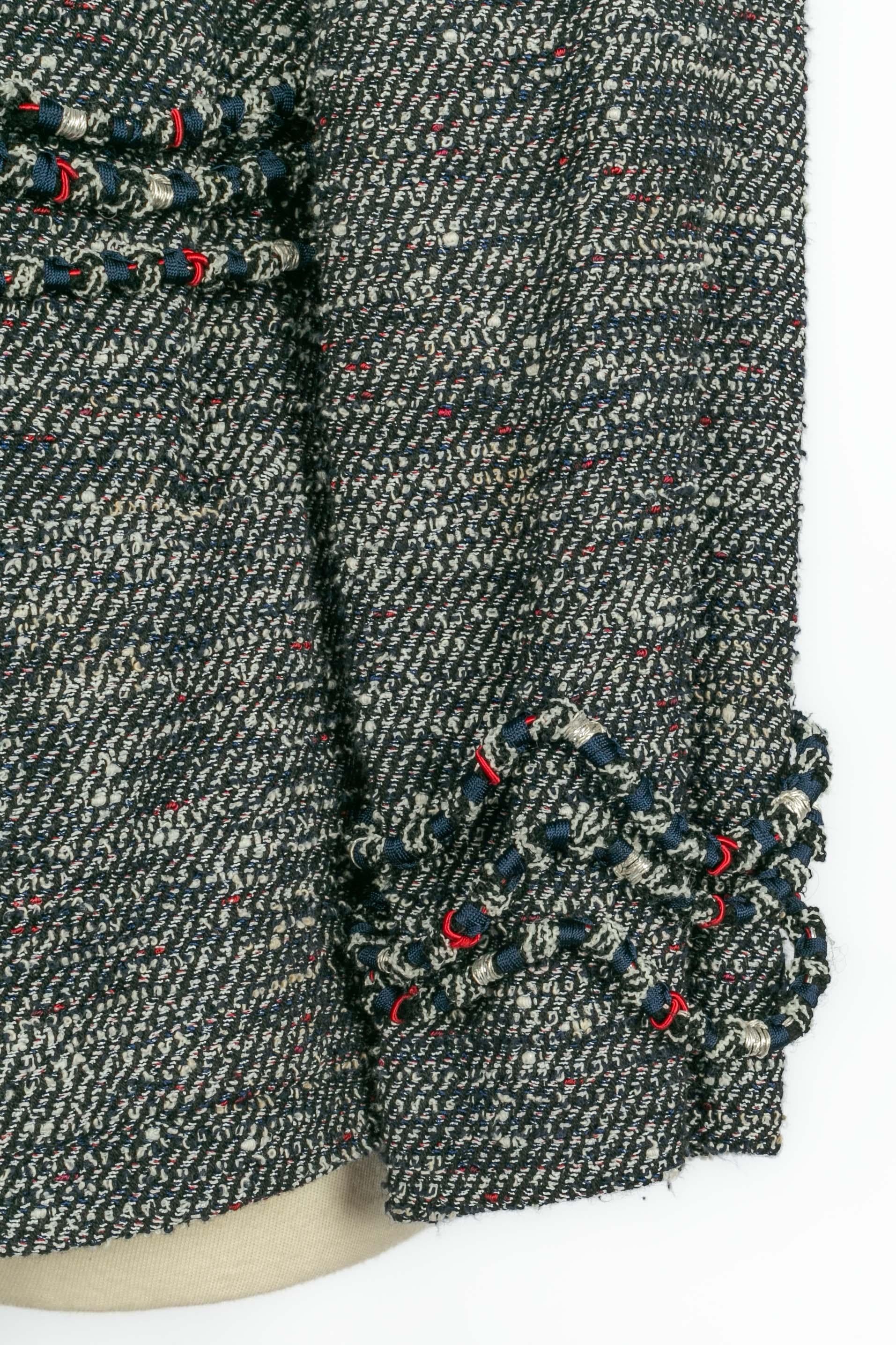 Chanel tweed jacket en vente 3
