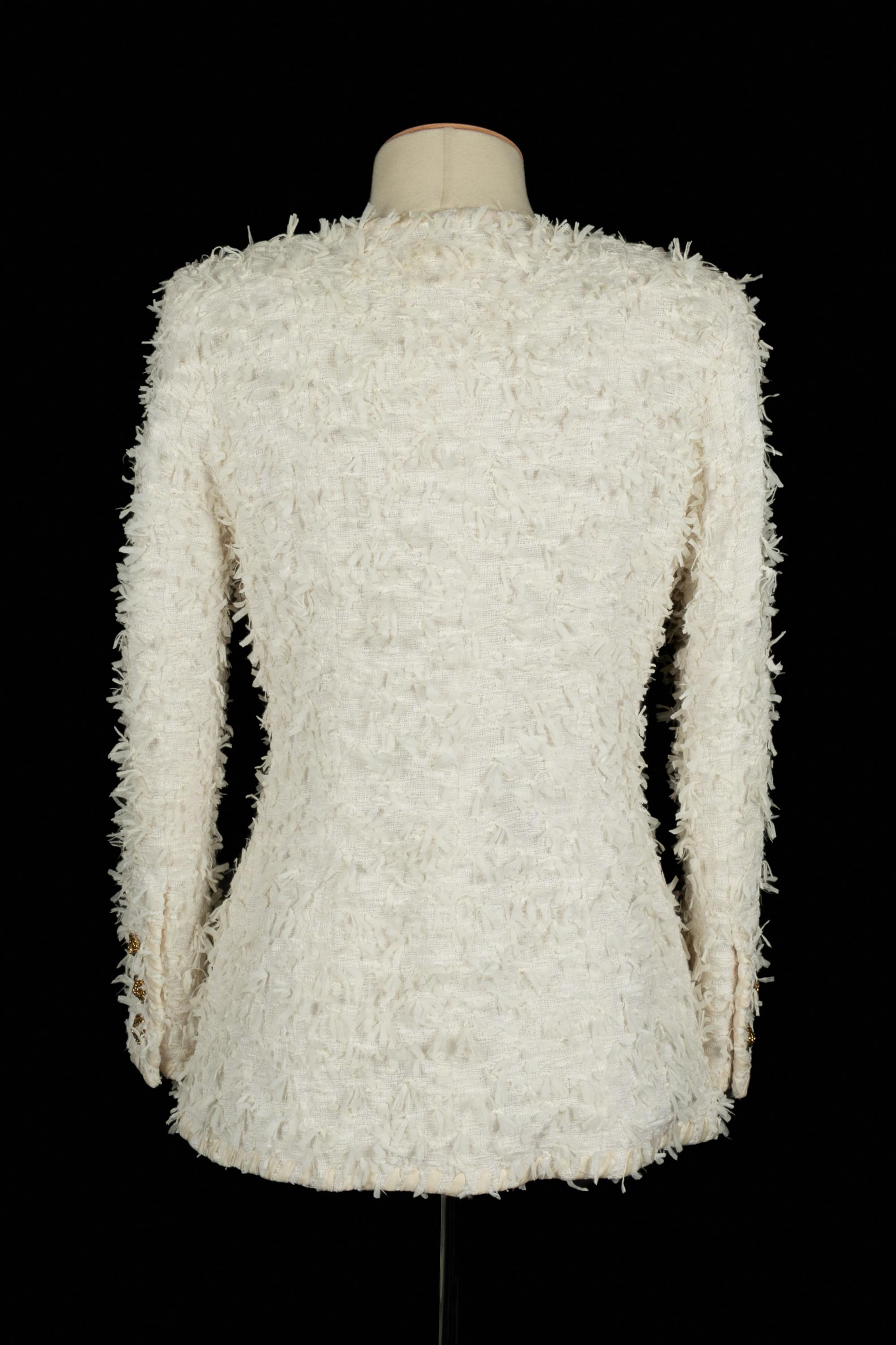 Veste en tweed Chanel Haute Couture Excellent état - En vente à SAINT-OUEN-SUR-SEINE, FR