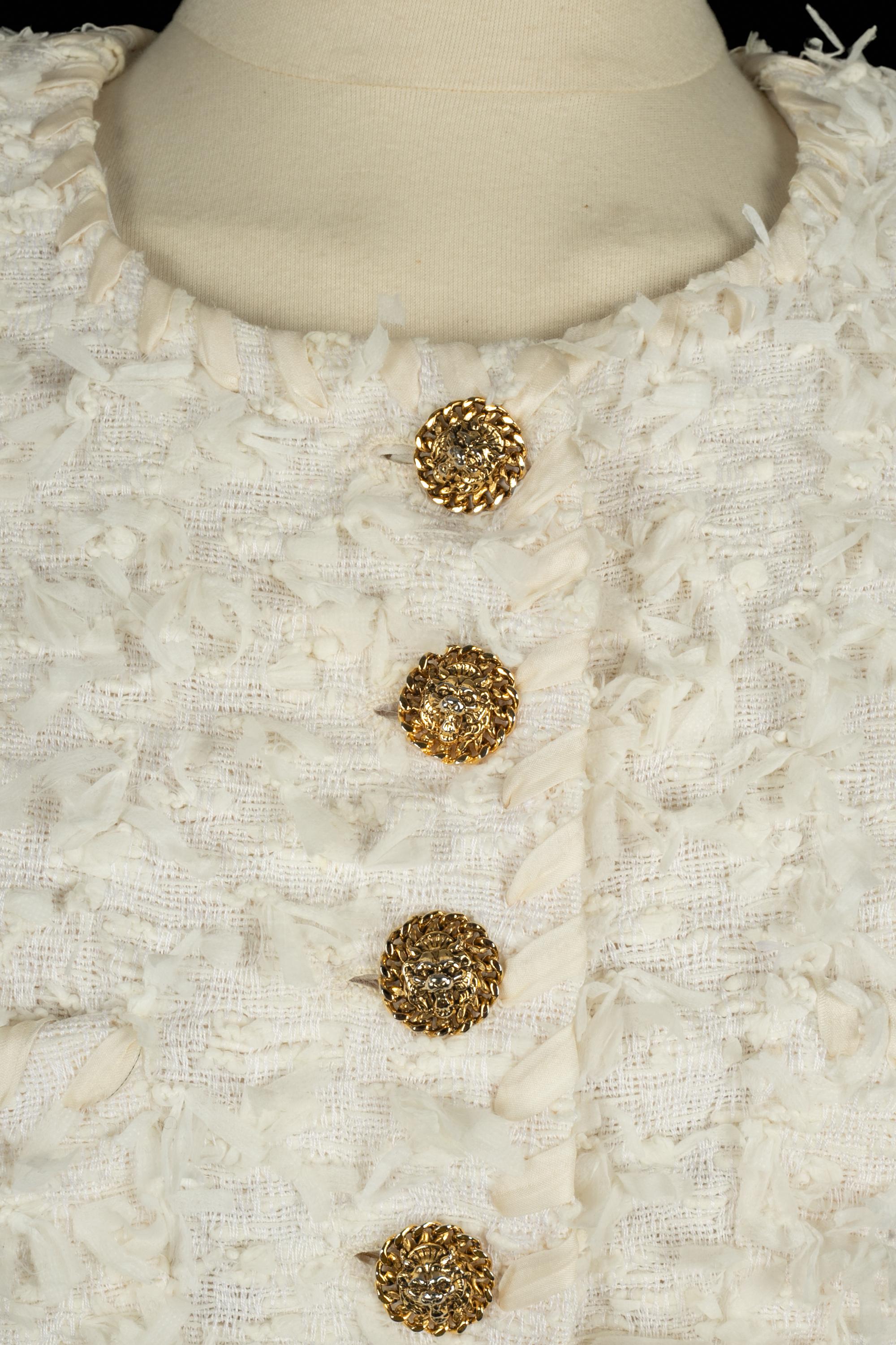 Veste en tweed Chanel Haute Couture en vente 4