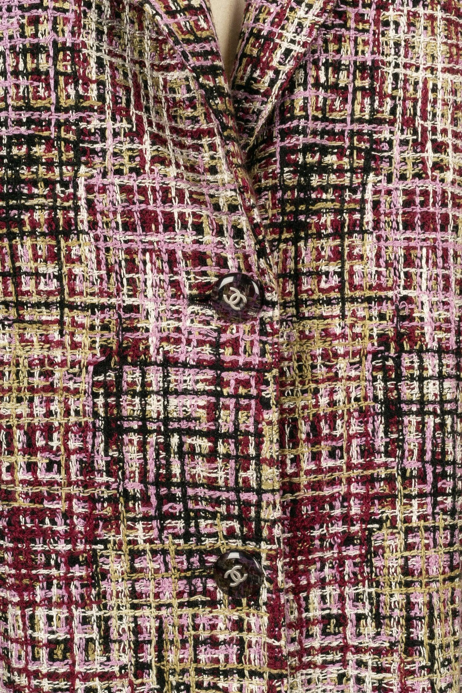 Chanel Tweed Jacket Spring, 1998 For Sale 2