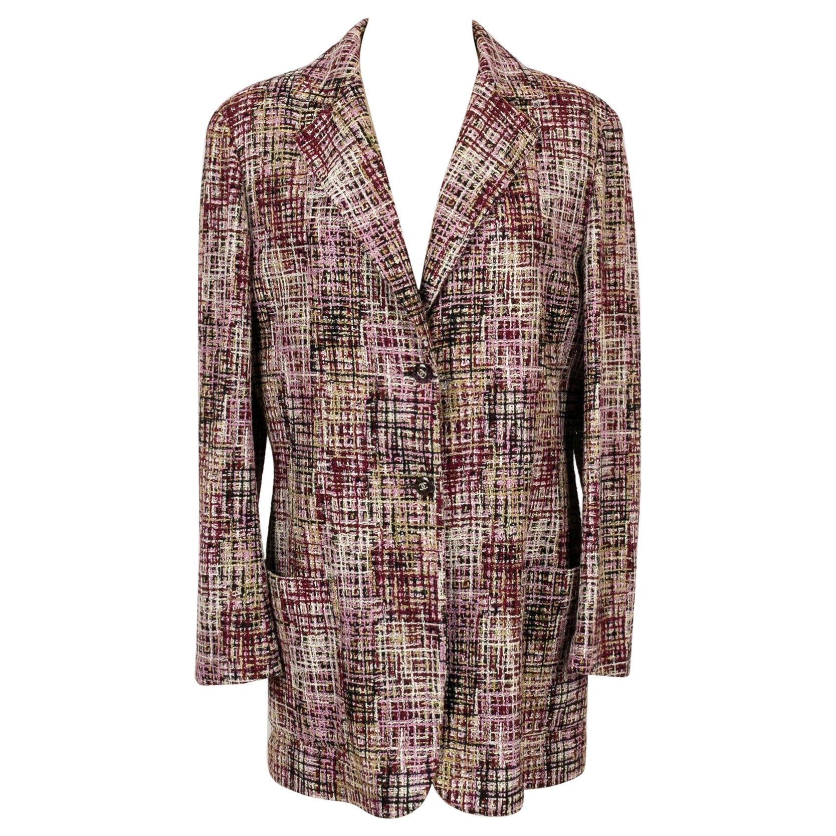 Giacca Chanel in tweed primavera 1998