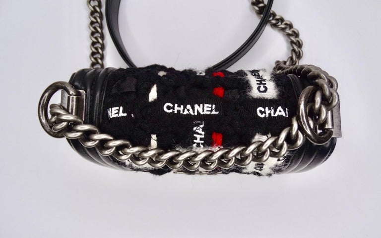 Chanel Tweed Limited Edition Boy Bag  For Sale 1