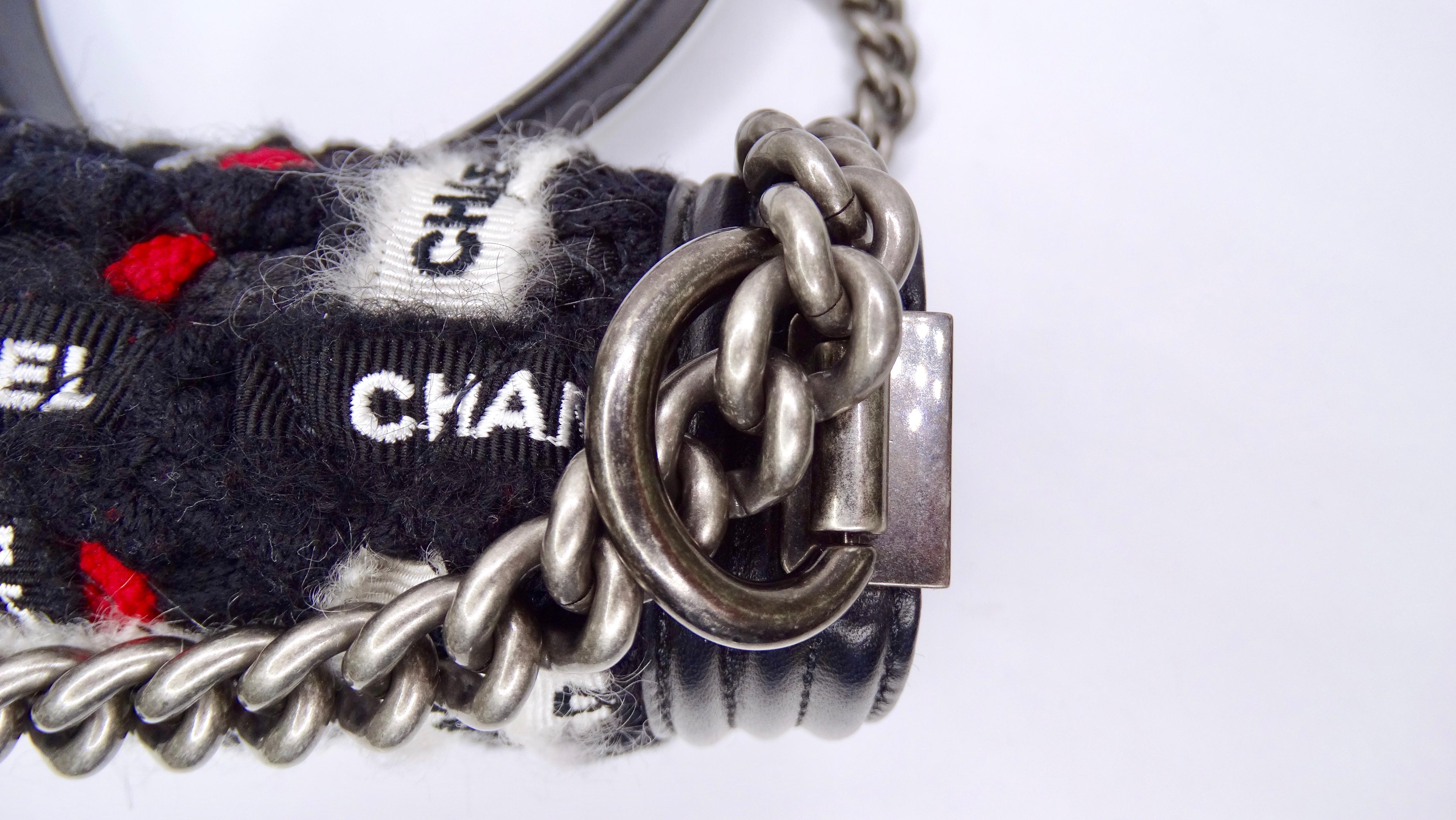 Chanel Tweed Limited Edition Boy Bag In Excellent Condition In Scottsdale, AZ