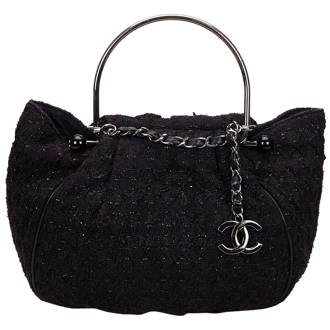 Chanel 2005 Tweed Edición Limitada Coleccionista Bolso de Asa Superior Tote Grande Novedad en venta 1