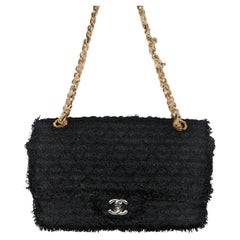 Chanel Tweed Matelasse Medium Single Flap Bag