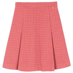 Chanel Tweed Pleated A-line Skirt US 6