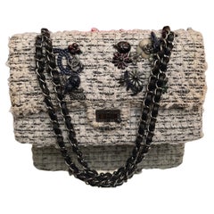 Chanel Tweed Reissue Bag with logos bag