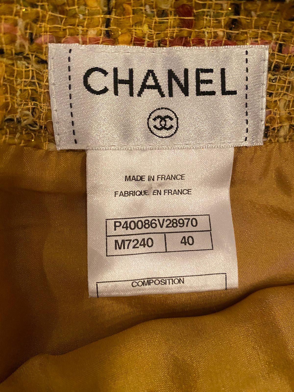 Chanel 11C runway 2011 cruise Karl Lagerfeld suit skirt vest rare 40FR 4