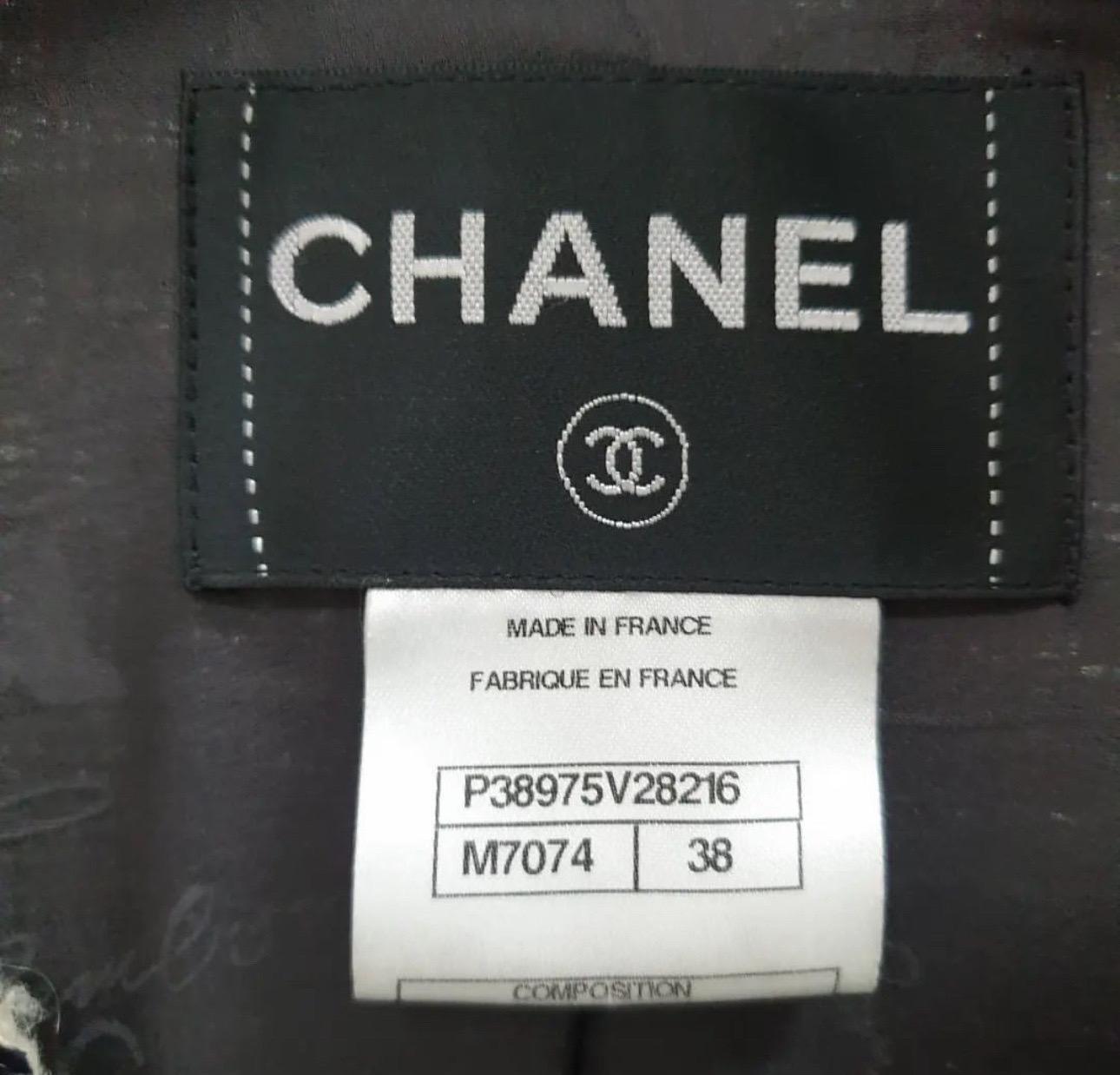 Women's Chanel Tweed Shearling Jacket For Sale