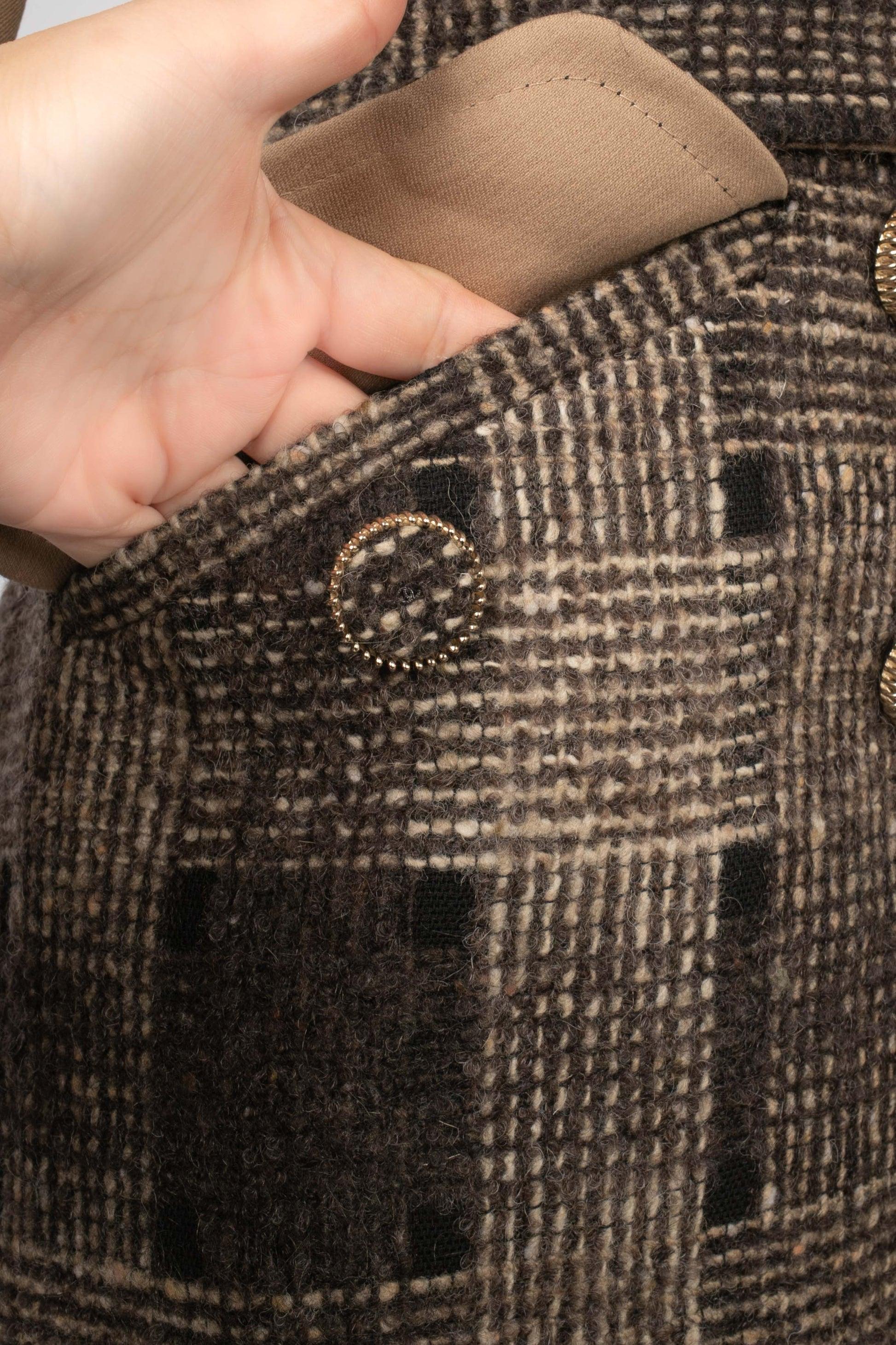 Chanel Tweed Trench Coat, 2016 6