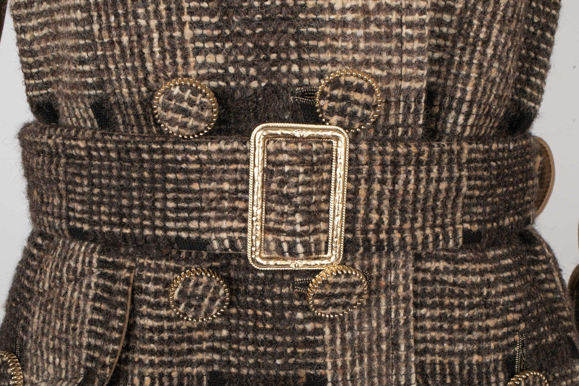 Chanel Tweed Trench Coat, 2016 3