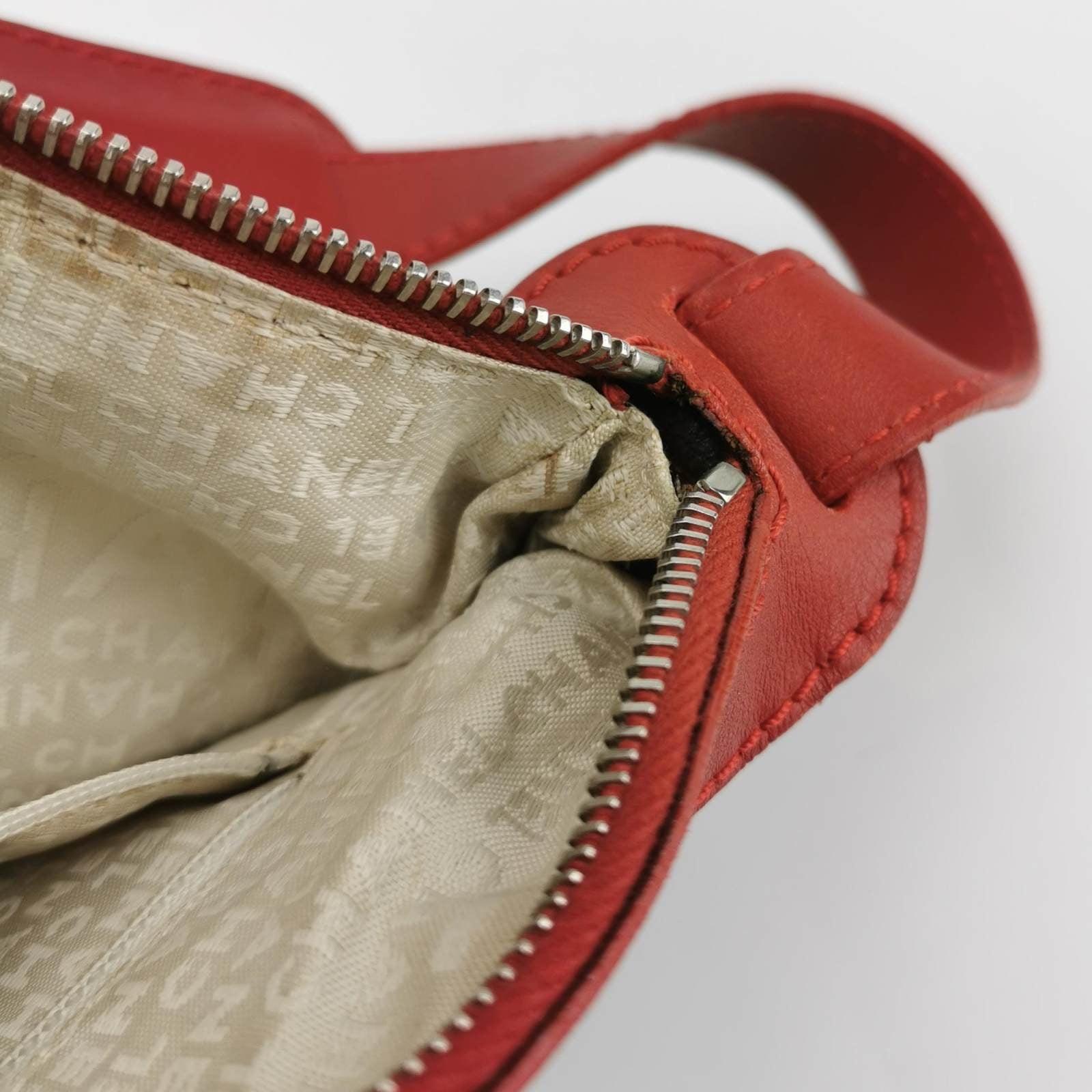 Chanel Tweed with Red Clover Charm Shoulder Bag For Sale 11