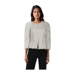 Chanel Tweed Zipped Blazer Size S