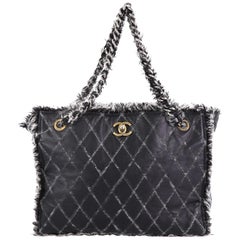 Chanel Tweedy Tote Quilted Leather Large