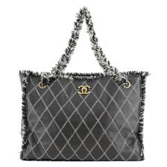 Chanel Tweedy Tote Quilted Leather Large