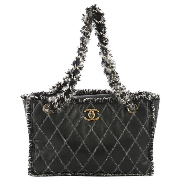 Chanel Tweedy Tote Quilted Leather Medium