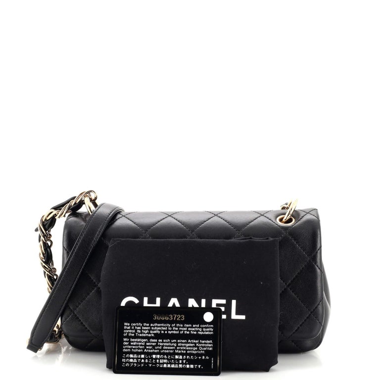 Chanel Twist Chain Enamel CC Flap Bag Quilted Lambskin Large For Sale at  1stDibs