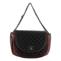 Chanel Twist Crescent Flap Bag Quilted Lambskin