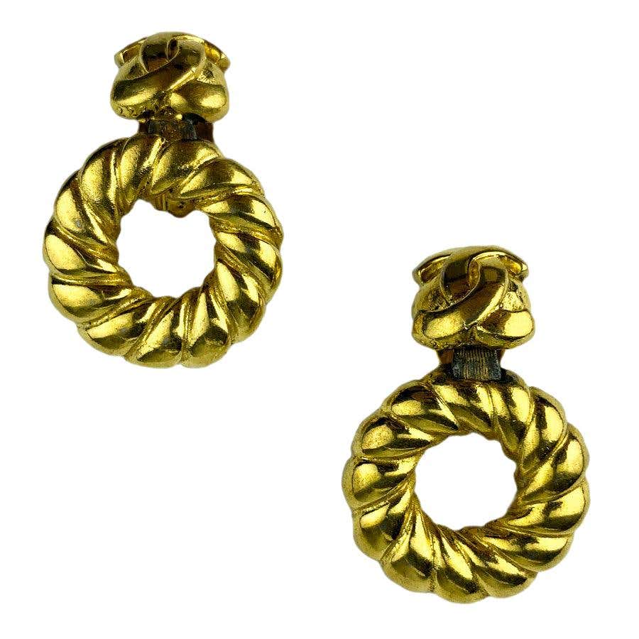 CHANEL twisted CC clips at 1stDibs